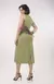 Vestido Canelado Liso - Verde - Free Option 