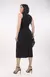 Vestido Canelado Liso - Preto - Free Option 