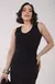 Vestido Canelado Liso - Preto - comprar online