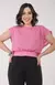 Blusa Lisa com Lastex - Rosa - comprar online