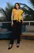 Blusa com Babados em Crepe – Amarelo na internet