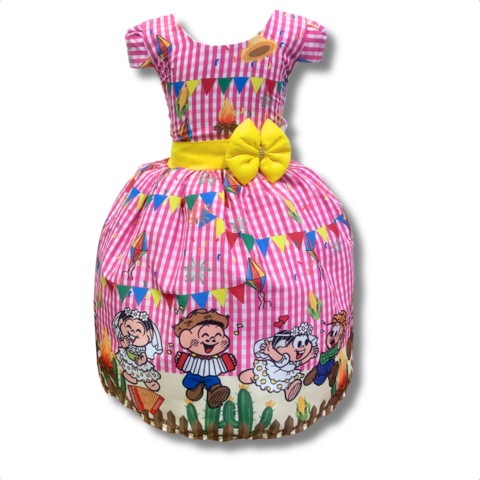 Vestido Infantil Temático Festa Junina A Turma Caipira