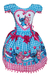 Vestido Infantil Lilo Stitch Junina Xadrez Arraia São João