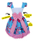 Vestido Infantil Lilo Stitch Junina Xadrez Arraia São João - comprar online