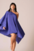 Vestido lurex violeta