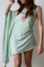 Vestido um ombro matcha - loja online
