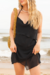 wrap dress black