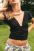 Imagem do Blusa amarração tule black