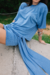 SAIA NÓ LUREX BABY BLUE - Calê Company ltda