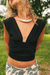 Blusa amarração tule black - comprar online
