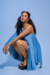 Imagem do Vestido lurex baby blue