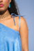 Vestido lurex baby blue - loja online
