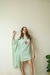 Vestido um ombro matcha - comprar online