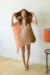 Vestido um ombro rose - comprar online