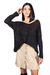 Saia Suede com Botões - comprar online