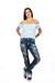 Blusa Manga Franzida com Pérolas