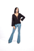 Calça Flare Tachas
