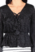 Blusa Tricot com Amarração e Babado - Thê.re