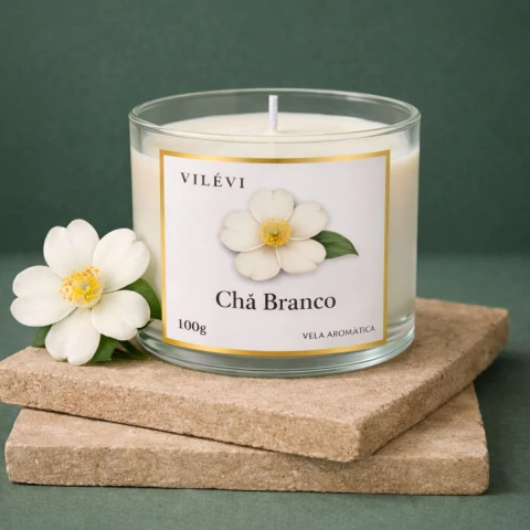 Vela Aromática Chá Branco | Vilévi Aromas