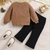 Conjunto lana Oxford moños - primeros pasitos