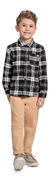 Camisa manga longa em flanela - NINA Closet Baby & Kids