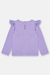 Blusa manga longa em meia malha com detalhe em laise - NINA Closet Baby & Kids