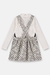 Conjunto blusa em ribana e salopete em tweed na internet