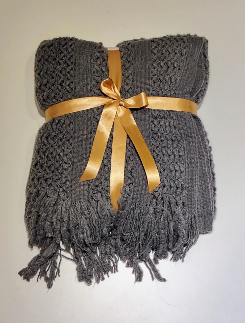 MANTA GRIS 100% POLYESTER