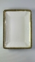 PLATO RECTANGULAR BORDE DORADO