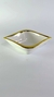 PLATO CERAMICA BORDE DORADO - comprar online