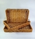 SETS DE BANDEJAS X3 RECTANGULARES SIMIL RATAN