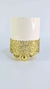 MACETA BLANCA CON ARMAZON