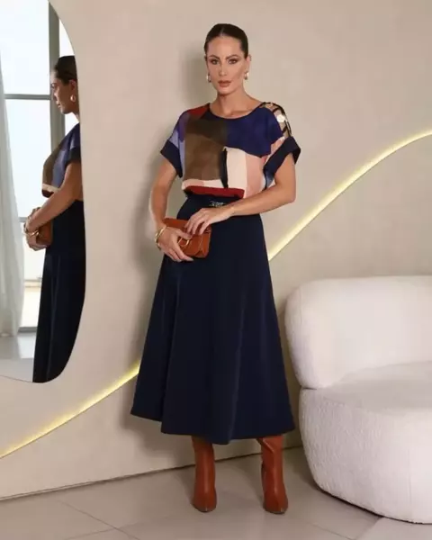 Saia Midi Godê Tamires