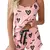 Pijama Mujer Raso Estampado Musculosa Y Short Importado Sexy en internet
