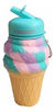 Botella Vaso Silicona Helado Plegable Flexible 550ml Ck755