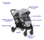 Imagen de Coche De Hermanitos Evalite Joie