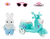 Playset Dreamy Mega Baby Coleccion Conejitos Accesorios en internet