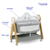 Cuna De Bebé Estrella Mega Baby De Madera Eléctrica Y Mecedora - comprar online