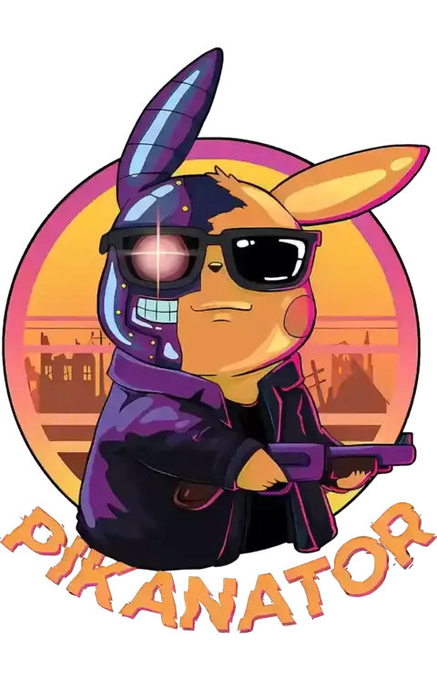 Camiseta Meme Pikanator - Pikachu e T-800 101 - comprar online