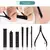 Imagem do Conjunto de cortador de unhas preto, 8/12/15/20/24 peças, faca de pedicure, aç