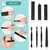 Imagem do Conjunto de cortador de unhas preto, 8/12/15/20/24 peças, faca de pedicure, aç