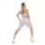 Conjunto Top E Bermuda Academia Fitness Empina E Levanta Bumbum Cinza Claro
