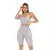 Imagem do Conjunto Top E Bermuda Academia Fitness Empina E Levanta Bumbum Cinza Claro
