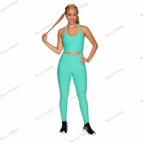 Conjunto Brocado Legging e Top trançado Academia - comprar online