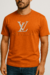 Camisa Louis Vuitton Mostarda Com Brilhantes
