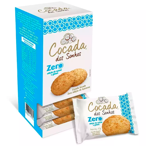 Cocada Dos Sonhos Zero Açúcar S/ Glúten - 12un - comprar online