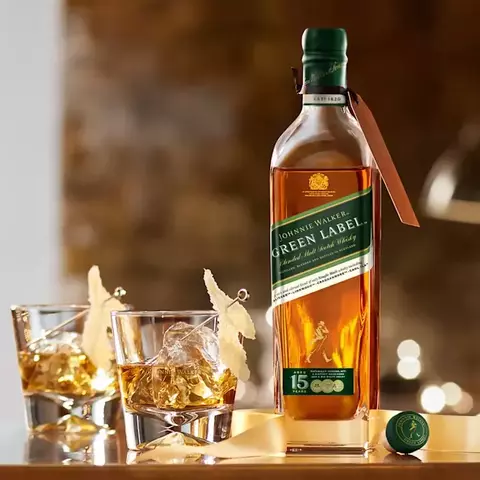 WHISKY JOHNNIE WALKER GREEN LABEL 750 ML