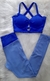 Cropped com recortes modernos e alças cruzadas nas costas, acompanhado de legging cintura alta que valoriza o corpo.
Tecido macio e resistente: 90% poliamida, 10% elastano.