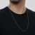 Corrente Prateada Masculina Elo 1 por 1 - comprar online