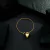 Pulseira Dourada de Cordão Baiano com Coração na internet